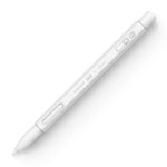 elago x MONAMI Coque Pencil Compatible avec Apple Pencil Pro, Apple Pencil 2e Génération, Silicone Durable, Design Classique, Compatible avec la Charge Magnétique (Blanc Clair)