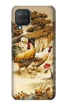 French Country Chicken Case Cover For Samsung Galaxy M12