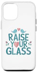 Coque pour iPhone 14 Rose Celebration Raise Your Glasses Toast