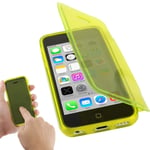 Flip Case Protective Case Frame Cover For iPhone 5c Yellow