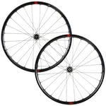 Fulcrum Rapid Red 300 DB 2WF Gravel Wheelset - 700c Black / Campagnolo N3W 12mm Front 142x12mm Rear Centerlock Pair 13 Speed Tubeless