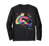 Long Jumper Colorsplash Long Jumping Kids Long Jump Long Sleeve T-Shirt