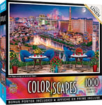 MasterPieces Puzzle de 1000 pièces pour adultes, famille ou enfants – Las Vegas Living – 48,9 x 67,9 cm