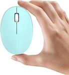 Mini Petite Souris Sans Fil Rechargeable Souris D'Ordinateur, 2,4 Ghz Optical Travel Silent Wireless Mouse Avec Récepteur Usb, 3 Boutons, 1000 Dpi Pour Ordinateur Portable/Pc/Mac (Vert)