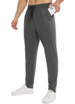 BALEAF Pantalon de jogging pour homme - Pantalon de sport - Coupe ajustée - Pantalon de course - Pantalon de loisirs - Streetwear, gris, XL