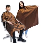 Hair Tools - Barber Hairdressing Hair Cutting Cape & Gown Two Tone Unisex Chestn