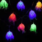 1,5 m 10 Led Halloween Kurpitsa Ghost Luurankot Bat Spider Led Light String Festivaalibaari Kotijuhlasisustus Halloween-koriste