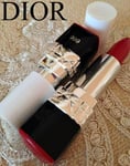 100%AUTHENTIC ROUGE DIOR HAUTE COLOUR VOLUPTUOUS CARE LIPSTICK 999 ARA RED