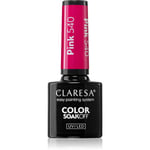 Claresa SoakOff UV/LED Color Sunny Garden Gel neglelak Skygge PINK 540 5 g