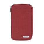 Travelon Portefeuille à Fermeture éclair pour passeports de Famille avec Blocage RFID, Coquelicot, 4.75 x 0.75 x 8.25