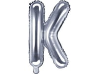 Party Deco Foil Balloon. Letter "K", 35Cm, Universal Silver