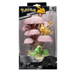 Pokémon PKW3207-15cm Select Set de Figurines Officielles Arbre à Fleurs avec Pikachu et Raupi