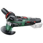 Bosch Home and Garden Outil multifonctions sans fil - AdvancedMulti 18 avec set d'accessoires (Livré sans batterie ni chargeur, système 18V, sous emballage carton) 0603104000 Vert