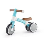 Hape Outdoor Draisienne 3 Roues Bébé Bleue - Enfant 18 Mois et Plus - Pour l'Équilibre, la Coordination et la Motricité - Cadre Léger en Aluminium, Siège Ergonomique & Réglable - Direction à 60°