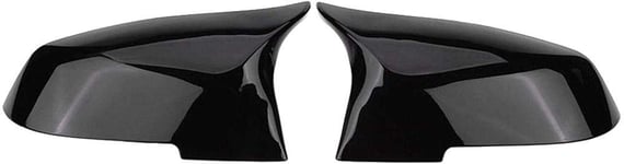 ZHAOOP Couvre-   rétroviseurs d' aile de voiture pour couvercle de miroir de porte , pour Bmw F20 F21 F87 M2 F23 F30 F36 X1 E84 Couvercle de rétroviseur latéral noir brillant M4 Style (couleur: noir) -Sub noir