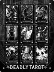 Deadly Tarot Mini Tin Sign The Vampyre Compilation Black 15x20cm