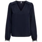 Chemise Only  CHEMISIER ONLDUFFY FR L/S LACE - NIGHT SKY - L