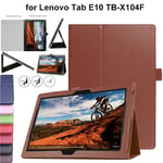 Magnetic Leather Book Stand Case For Lenovo Tab E10 Tb-x104 Smart Folio Cover