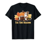 Tis the Season Thanksgiving Fall Yall Season Football Player T-Shirt