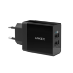 Anker 24W 2-Port USB Charger B2C - EU/ES/FR/ES Black Iteration 6