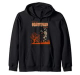 It Was a Graveyard Smash Funny Halloween Skeleton Costume Zip Hoodie