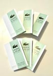 Lacoste L.12.12 Blanc Eau Fraiche 1.2ml Mini Spray Vials x 6  - Mens