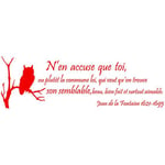 StickHappy SH0050-Rouge Vif-250x80 Stickers citation fable la Fontaine Rouge Vif 250 x 80 x 0,1 cm