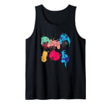 Control all the Things Video Game Controller Water Color Tank Top