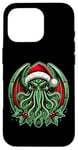 Coque pour iPhone 16 Pro Cthulhu Christmas Lovecraft et Miskatonic Necronomicon