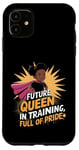 Coque pour iPhone 11 Black History Month Chemise afro noire pour fille