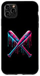 iPhone 11 Pro Max Cross Baseball Bat with SprinklesDrip Sports Player Softball Case