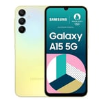 Samsung Galaxy A15 5G 128 Go, Smartphone Android déverrouillé, écran 6,5", batterie 5000 mAh, Lime, Version FR