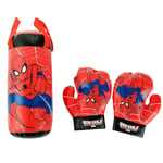 Barnboxningshandskar med boxningssäck Spiderman-leksaker Superhjälte Spider Man-handskar för pojkar och flickor 100 % nya