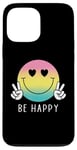 Coque pour iPhone 13 Pro Max Chemise Be Happy Heart Eyes Smile Face Peace Happy Face Love