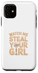 Coque pour iPhone 11 Watch Me Steal Your Girl – Joueur d'échecs amusant