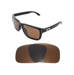 NEW POLARIZED BRONZE REPLACEMENT LENS FOR OAKLEY HOLBROOK SUNGLASSES