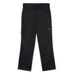 Dickies - Trousers for Men, Everyday Pants, Regular Fit, Black, 40W/30L