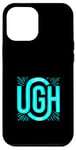 Coque pour iPhone 12 Pro Max Turquoise, ah ah ! Graphique Mood de couleur turquoise