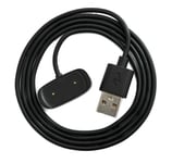 USB 2.0 Cable 100 cm Charging Cable for Amazfit T-Rex Pro Smartwatch in Black