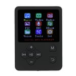 Vbestlife Portable 1.8 inches Color Screen HiFi MP3 MP4 Music Player USB2.0 Support TF Card (Black)