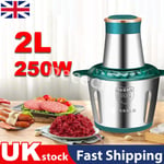 2000ml Electric Chopper Food Processor Multi Blender Meat Fruit Vegetable Mixer