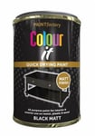 300ml Black Matt Paint Tin Rapide With Gloss Finishing Interior & Exterior New