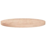 Plateau et Dessus de table rond Ø80x4 cm Bois de chêne massif non traité 28180