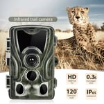 Télescope 16MP 1080P Caméra de Jeu de la Faune avec Vision Nocturne Infrarouge 24M activé par Le Mouvement, 3 capteurs PIR 36pcs IR LED 2.0"LCD étanche pour la sécurité à la Maison en Plein air