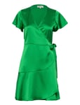 Miranda Wrap Around Dress Green Lollys Laundry