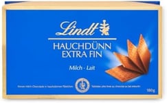 Lindt - Boîte de carrés chocolat EXTRA FIN - Lait,180g