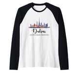 Souvenirs From Dubai UAE United Arab Emirate Reminder Raglan Baseball Tee