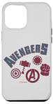 Coque pour iPhone 15 Pro Max Marvel Avengers Icons Iron Man Captain America Hulk et Thor