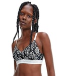 Calvin Klein Womens 000QF6094E CK One Cotton Lightly Lined Wireless Bralette - Multicolour - Size 12 UK