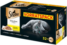 Sheba Selection In Gravy Cat Food Wet Food Poultry Variation Pack Of 1 x 32 x